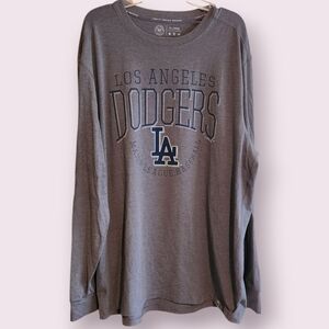 '47 Brand Charcoal LA Dodgers Long Sleeve Tee